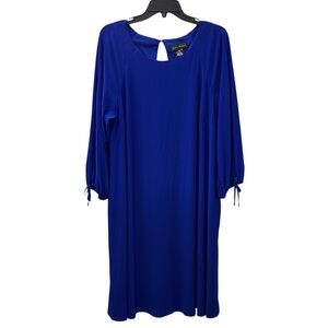 NWT Jessica Howard Dress Blue Long Sleeves Rounded Neck Women’s Size 16W